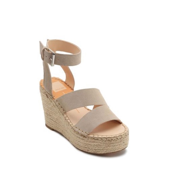 Tan Suede Leather Espadrille Sandals Shoe Size 6.5 - Picture 4 of 4